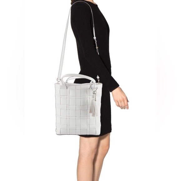 Michael kors Vivian white leather quilted purse RARE - Picture 1 of 13